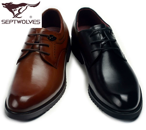 Septwolves, кожаная модная повседневная обувь, европейский стиль, из натуральной кожи