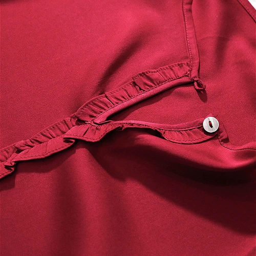 Шелковая ткань, шелковый лонгслив, базовая рубашка, большой размер, по фигуре, в корейском стиле