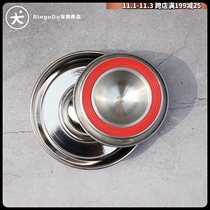 Not good looking but edible bowl RingoGo American imported stainless steel pet slow food basin non-slip