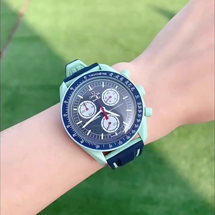 Suitable for Omega Moonswatch Watch Strap Rubber Jupiter Saturn Earth Mercury Moon Omega Silicone