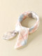Autumn children's silk square scarf Korean style girl's mulberry silk scarf baby baby scarf cute triangle scarf trendy