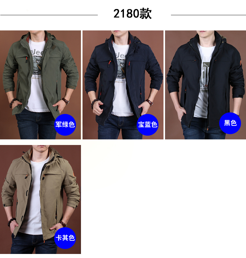 Blouson homme NIANJEEP    manches longues en Nylon - Ref 3118684 Image 8