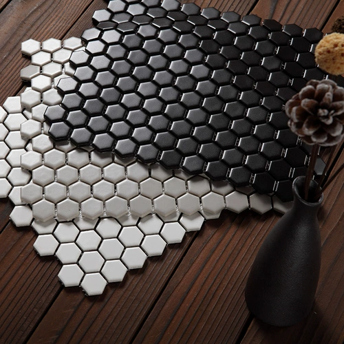 Нордическая икеа Черно -белая серая серая шестиугольная кирпичная керамическая керамическая плитка в форме цвету