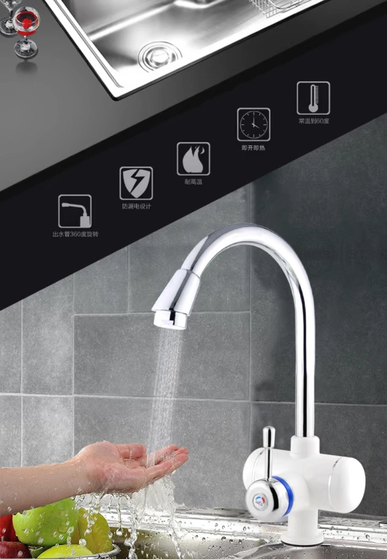 Vòi nước nóng điện Keanch Le JDR-5D là bếp nước nóng cắm điện nóng cắm kép sử dụng đơn giản