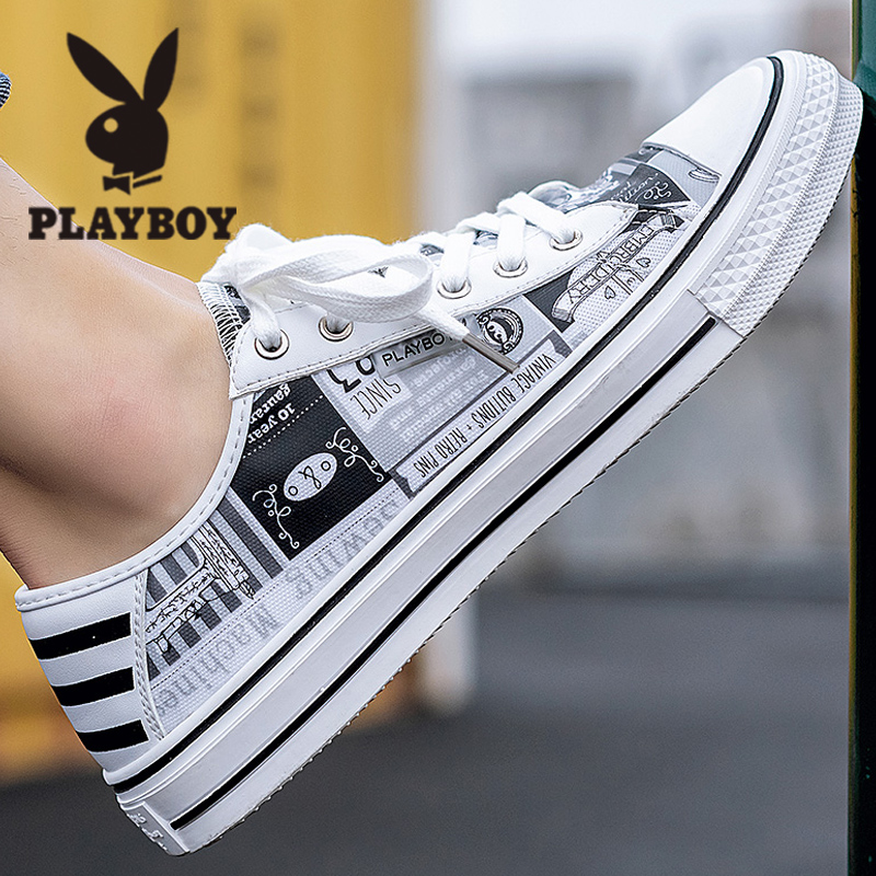 Floral Playboy men's shoes 2022 New wave shoes Summer Breathable Sail Cloth Shoes Men Trends 100 Hitch Sports Board Shoes