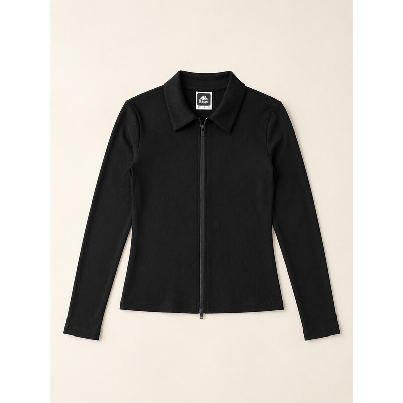 Back-To-Back Women's Slim Fit Lapel Zipper Long-Sleeved Sports T-Shirt K0G82Tc60 Back-To-Back Women's Slim Fit Lapel Zipper Long-Sleeved Sports T-Shirt K0G82Tc60