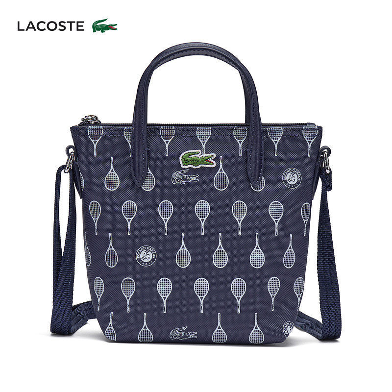 Lacoste French Crocodile Women's Bag 26 Spring New Racket Print Shoulder Handbag Crossbody Bag | Nf5303Rg