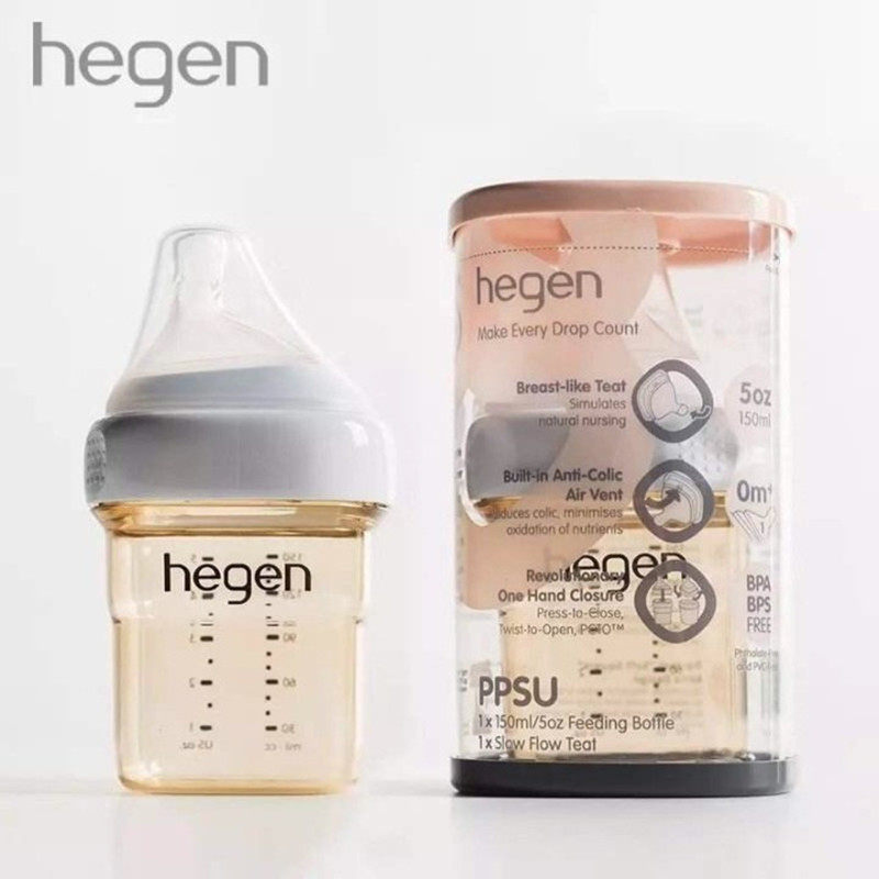Libabies House Hegen Newborn Wide Mouth Milk Bottle PPSU Imitation Breastmilk Resistant Baby Multifunction Bottle 150ml 150ml 240ml 330ml 330ml 
