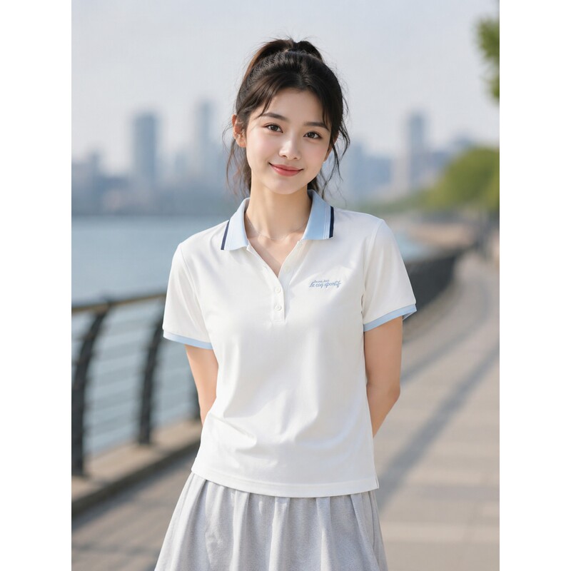 Lecaco French Rooster 2026 Summer Women's Quick-Dry Cool V-Neck Sports Casual Short-Sleeve Polo Shirt L262Wcntos05