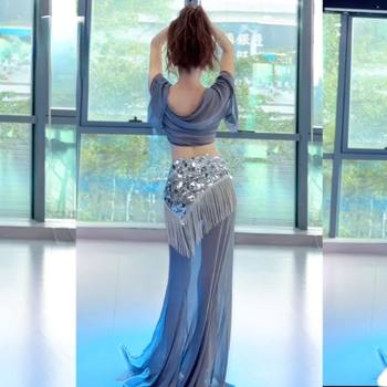 Belly Dance New High-End Plus-Size Performance Hip Scarf Slimming Performance Practice Performance Waist Chain