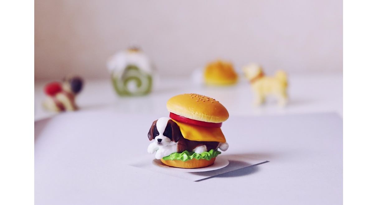 St Bernards Sandwich Capsule Toy Dog Hand Xử lý số lượng lớn Xe chìa khóa Mặt dây Trang trí Thực phẩm Chơi Đồ trang sức Bán nóng - Capsule Đồ chơi / Búp bê / BJD / Đồ chơi binh sĩ mô hình chibi naruto	