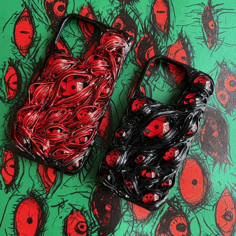 Suitable for Apple Naruto 17 Phone Case iPhone 16 Pro Max Sharingan 15 Plus/14/12 Anime 3D