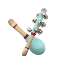 Baby sand hammer rattle early education toy hand gripping and chewable newborn small sand hammer baby grasping training sand barrel