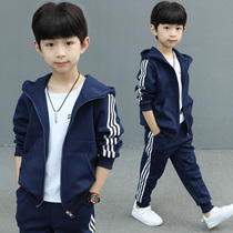 Childrens clothing boys autumn net red suit 2021 new Western style boys middle and large children fashionable spring and autumn handsome