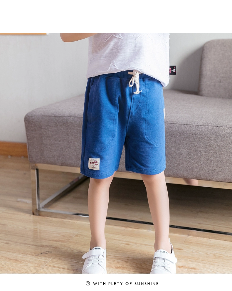 Quần áo trẻ em 2018 chàng trai mùa hè quần short thể thao của trẻ em quần quần âu năm quần cotton trẻ em Hàn Quốc phiên bản của thủy triều