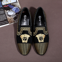 2015 personality new trend cowhide shoes Korean version simple casual shoes hair stylist nightclub singer teenage shoes