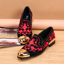 Personality Youth Han Rafu shoes daily hairstyle model designer real leather shoes men laid-back shoes