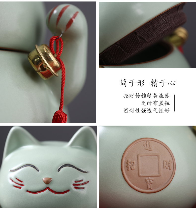 Chang plutus cat ceramic crown caddy fixings your up with dried fruit large seal storage tank sitting room adornment tea tins