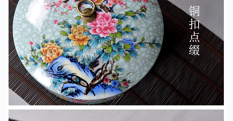 The Crown, jingdezhen ceramic tea pot puer tea cake size optional can use multilayer superposition