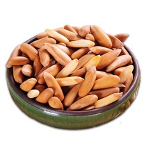 2019 New goods large particles thin shell pine nuts hand-peeled Brazilian pine nuts bulk 100g500g Nuts snacks fried goods