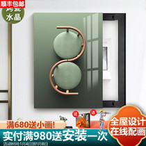 Electricity meter box decoration cover painting modern simple weak box vertical painting fresh Nordic switch decorative box no punching