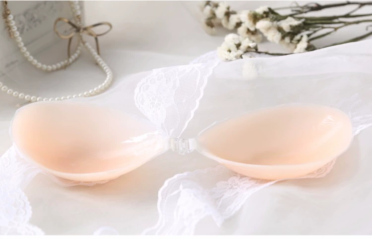 Số 10 Cup Silicone bra mỏng / dày cup đồ lót vô hình gợi cảm tụ tập cô dâu đám cưới thoáng khí núm vú