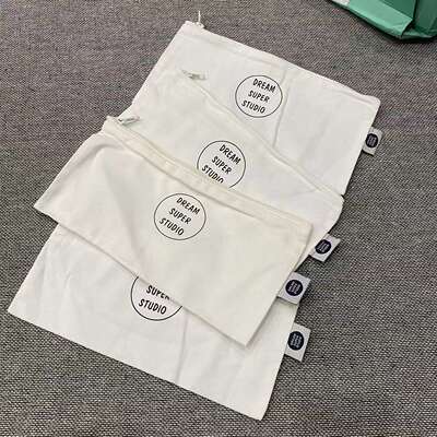 Ten pieces of free shipping letter printed fabric zipper sealed bags, storage bags and cosmetic bags
