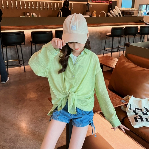 Солнцезащитный крем, легкая и тонкая дышащая одежда для защиты от солнца, летняя детская рубашка, ветровка, УФ-защита