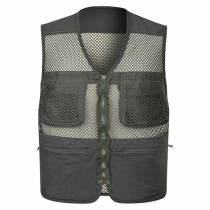 Middle-aged and elderly dad mens summer outdoor photography mountaineering multi-pocket mesh fishing sleeveless tooling vest vest