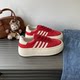 Hot style thick-soled moral training shoes for women 2026 spring and summer new Korean version versatile casual sneakers increased soft-soled white shoes
