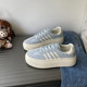 Hot style thick-soled moral training shoes for women 2026 spring and summer new Korean version versatile casual sneakers increased soft-soled white shoes