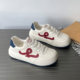 Zapatos de entrenamiento moral de suela gruesa para mujer 2025 nuevo otoño cuero genuino transpirable ligero pies no cansados zapatos casuales versátiles para papá zapatos individuales