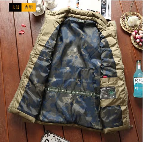Áo khoác vest nam cotton xuống mùa thu nam vest mùa đông dày vest phiên bản Hàn Quốc của xu hướng vest XL đẹp trai áo ghi lê nam