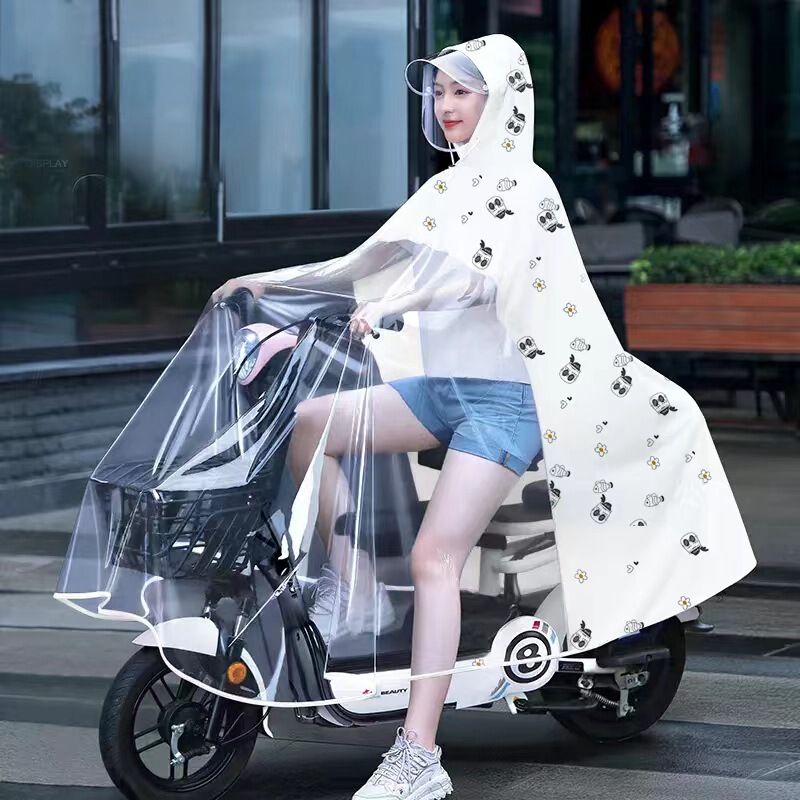 Ultra-Light and Thin Raincoat, Lightweight Model for Electric Scooters, Small Size, Good Quality, Easy to Put on and Take Off, Women's Style, High Aesthetic Value