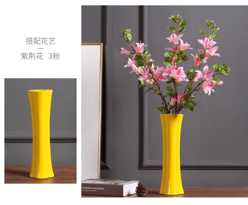 Creative ceramic vase furnishing articles dried flower arranging flowers sitting room European - style, contracted and I household adornment floral arrangements