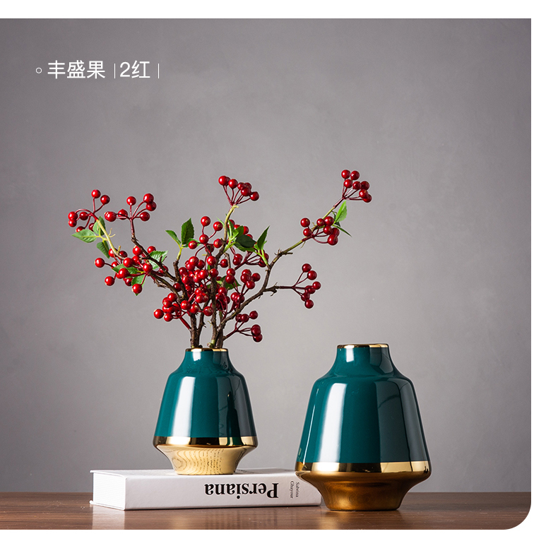 I and contracted light much wind ceramic craft vase dried flowers, sitting room, dining - room desktop furnishing articles American simulation flower arranging flowers