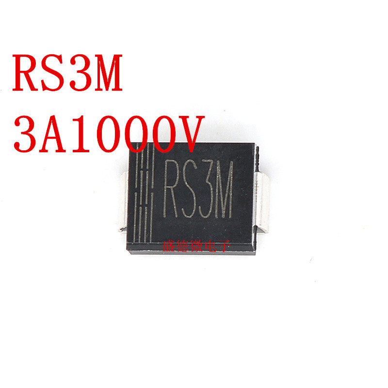 Patch diode RS3M Fast Recovery Type 3A 1000V DO-214AB