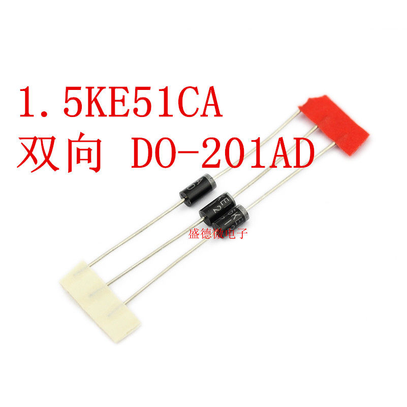 TVS Transient Suppression Diode 1 5KE51CA Two-Way DO-201AD 10