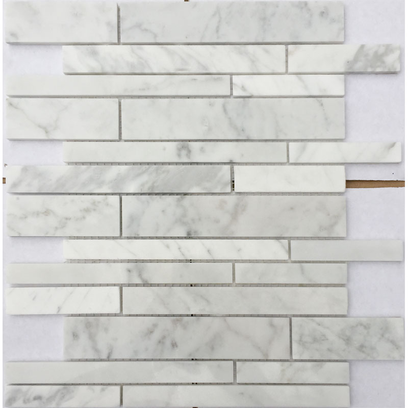 Jazz White Mosaic Specifications Natural Marble Cultural Stone Living Room Arc Background Wall Bathroom Bathroom