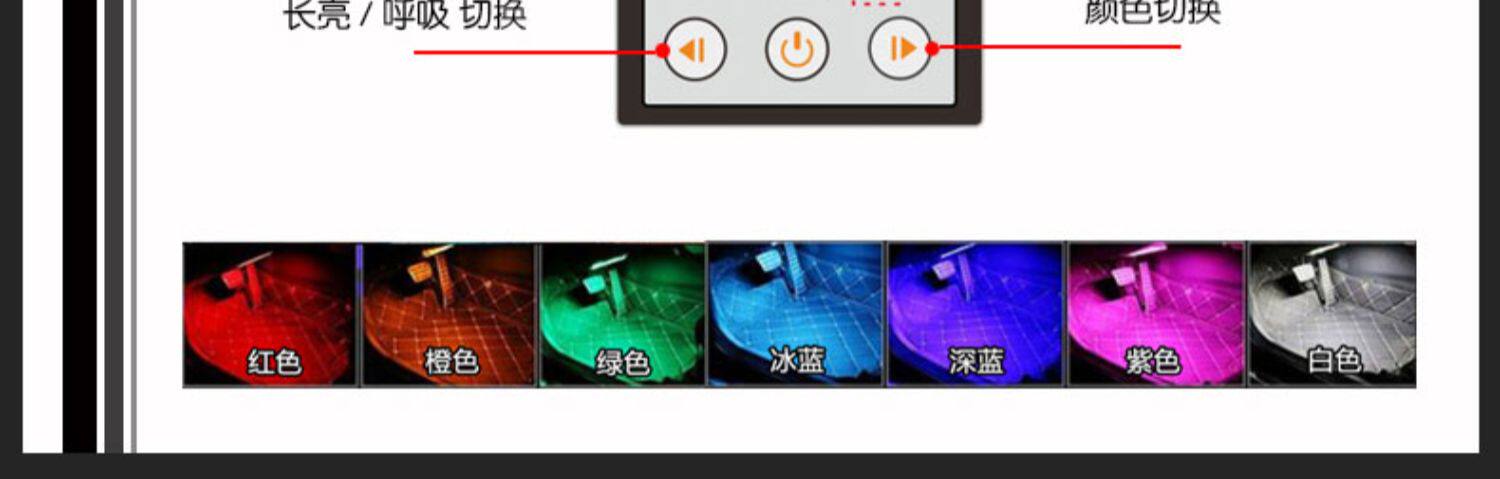тюнинг фар 车内节奏氛围灯声控无线感应车速呼吸气氛脚底灯汽车载音乐开门亮