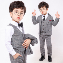 Childrens suit boys suit suit in autumn and winter handsome English - style baby boys flower dress