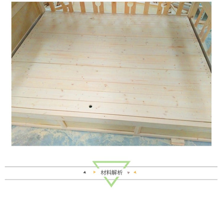 Trẻ em gỗ rắn gỗ thanh giường gỗ thanh giường thông logs gỗ nội thất tấm lớn tùy chỉnh bảng thông nhập khẩu - Giường giường gỗ 1m2