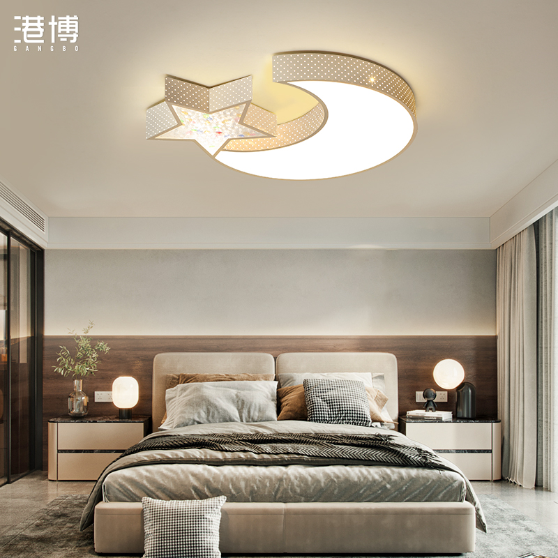 Modern minimalist bedroom cozy ceiling light Sky cat elf smart light remote control LED light bedroom room suction dome light