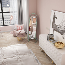 ins wind Nordic fitting mirror multifunctional full-body floor-to-ceiling full-length mirror Light luxury home bedroom clothing store childrens mirror