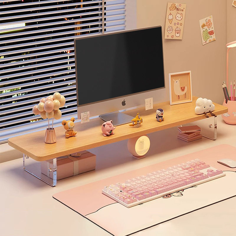 Computer Stand, Laptop Stand, Suspended Monitor Screen Cooling Elevated Stand, Keyboard Storage, Acrylic Computer Stand, Laptop Stand, Suspended Monitor Screen Cooling Elevated Stand, Keyboard Storage, Acrylic