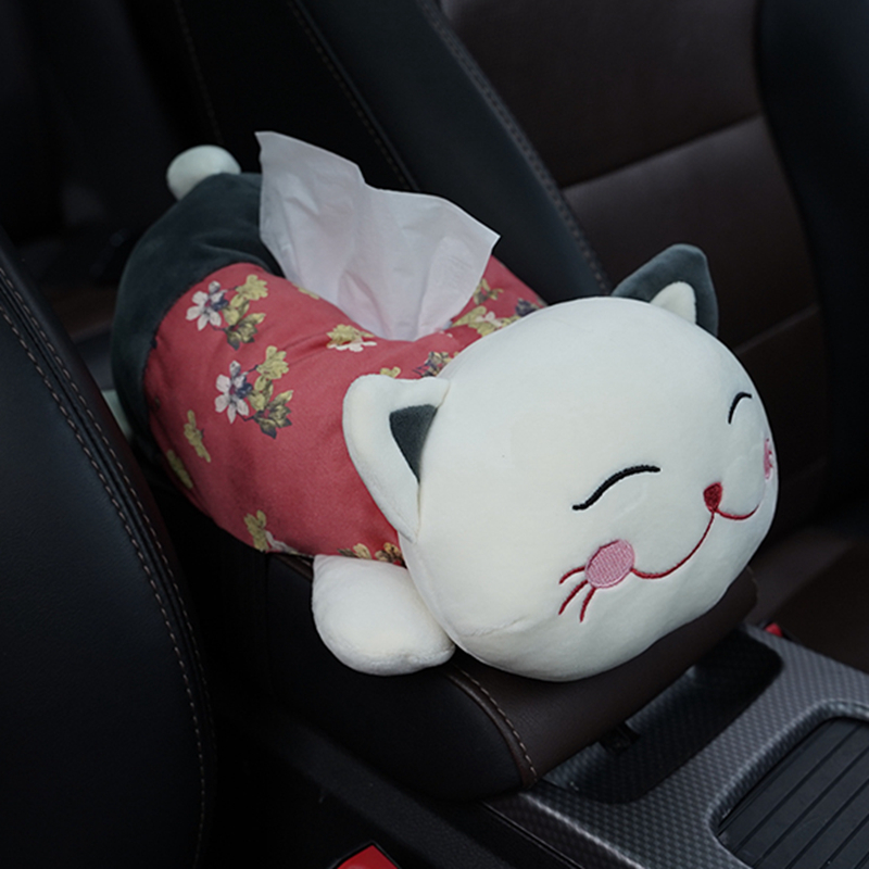 Property Cat Creative Tissue Box Vehicular vehicular Hanging Smoke Box Cover Cute car Decorative Car Supplies Great-Taobao