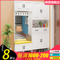 Fenglin shoe cabinet Foyer cabinet Shoe cabinet Simple modern living room door entrance cabinet Coat cabinet Shoe stool combination customization