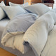 Yalu cotton brushed bed four-piece set 2024 new pure cotton autumn and winter bedding warm sheets quilt cover bed sheet