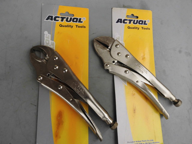 Shanghai ACTUAL Anxin vigorous pliers 7 inch 10 inch 14 inch American heavy round mouth straight mouth vigorously pliers Quick clamp