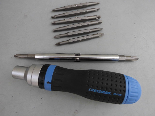 Original imported CROSSMAN American cross brand multi-purpose ratchet screwdriver 19-in-one head-changing screwdriver screwdriver
